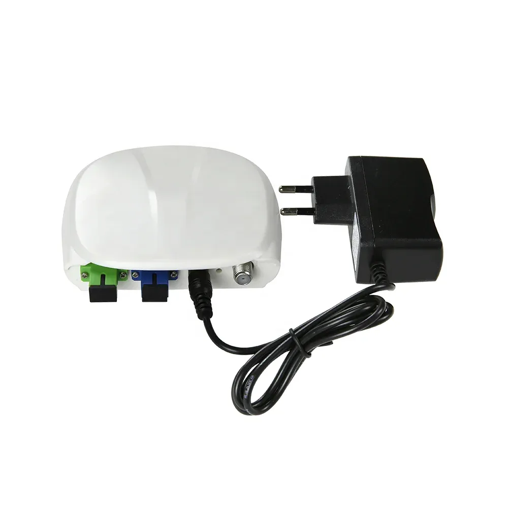FTTH Indoor Active Catv Node 1550nm WDM OR19 Fiber Optic Mini Optical Receiver 1 RF Port Triplexer Mode With AGC WDM Function-boxintelecom