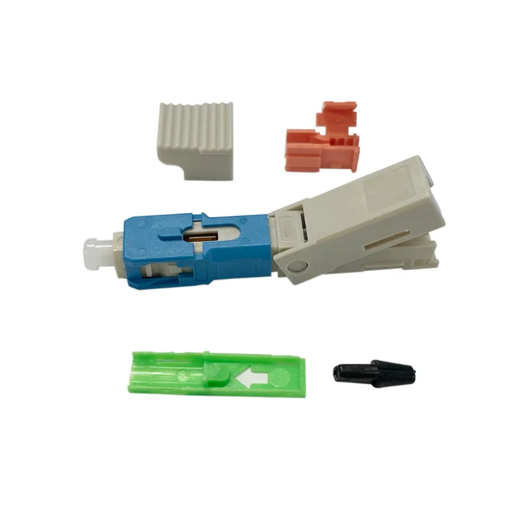 FTTH SC UPC/APC 52mm Fiber Optic Fast Connector Single Mode Pre-Embedded Type for 2*3mm/0.