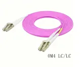 Telecom-Grade 10G Fiber Optic Patch Cable LC-LC Duplex Multimode OM3/OM4 50/125 LSZH Low-L