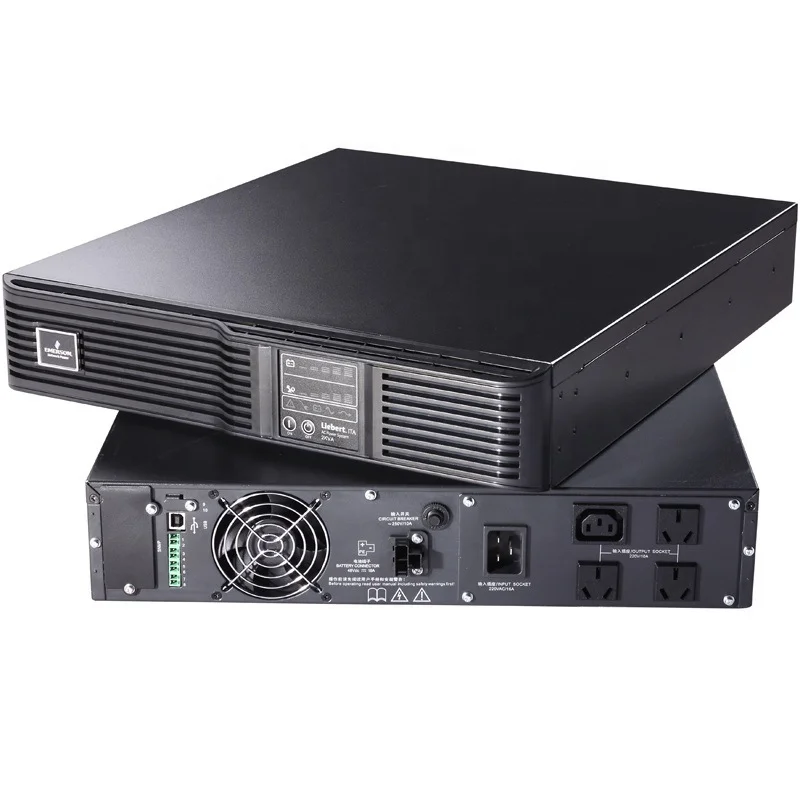 Emerson UHA1R-0010L Rack UPS uninterruptible power supply 1KVA/900W dual conversion online-boxintelecom