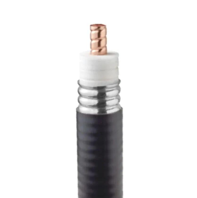 Feeder Cable 1/4" Superflexible RF50-6 Copper Corrugated Coaxial Cable (Fire Retardant) DC
