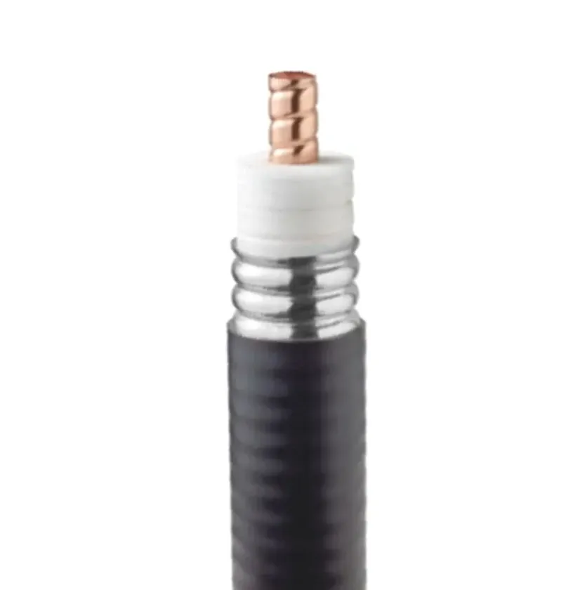 Feeder Cable 1/4" Superflexible RF50-6 Copper Corrugated Coaxial Cable (Fire Retardant) DC