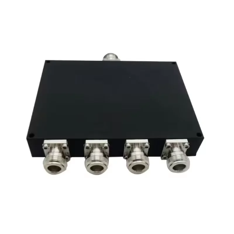 4G RF Components 698-2700MHz 4-way Wilkinson Power Splitter -160dBc Low PIM RF Power Divid