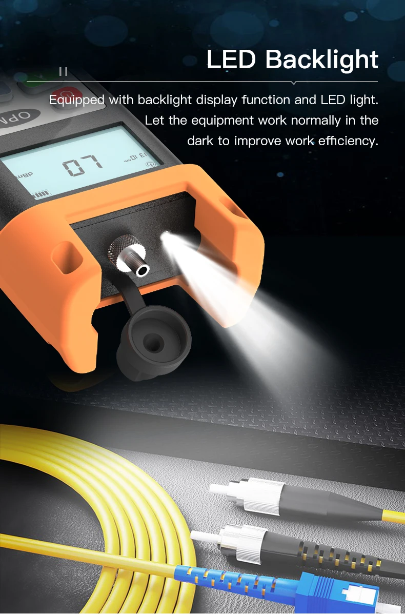 Mini  Optical Power Meter  New High Precision Measurement Range -70~+10dbm  -50~ +26dBm 5G