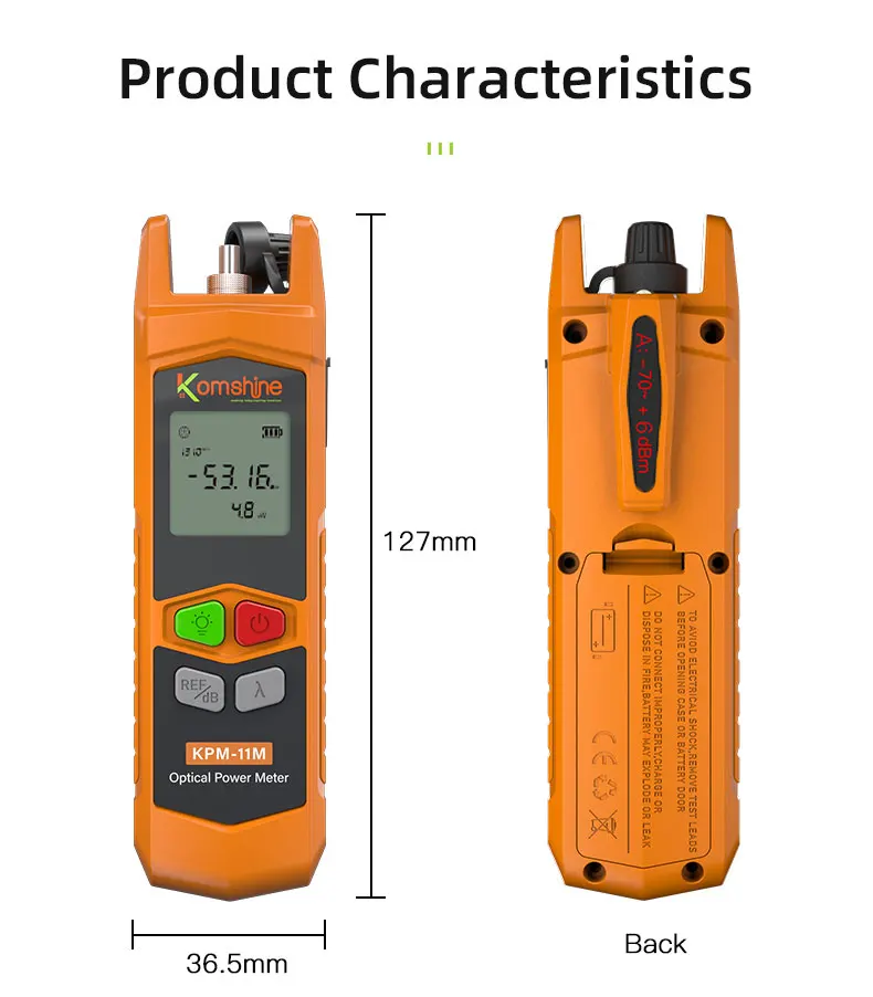 MINI KPM-11M Fiber Optical Power Meter Attenuation Tester Muti-Wavelength Visual Faultocat