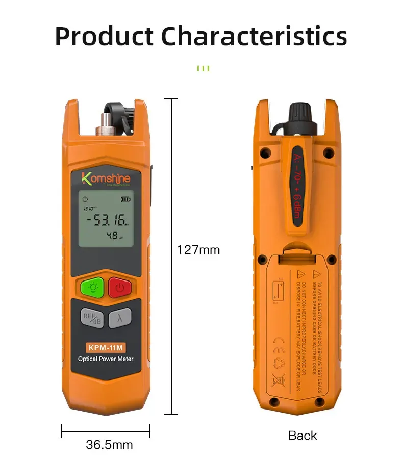 MINI KPM-11M Fiber Optical Power Meter Attenuation Tester Muti-Wavelength Visual Faultocat