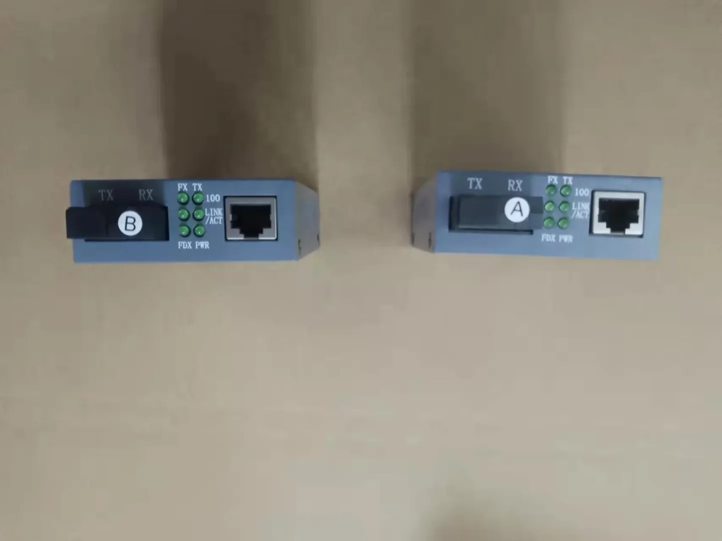 HTB-3100AB 25KM AB 10/100Mbps Fiber Optical Media Converter Single Mode Single Fiber SC Po