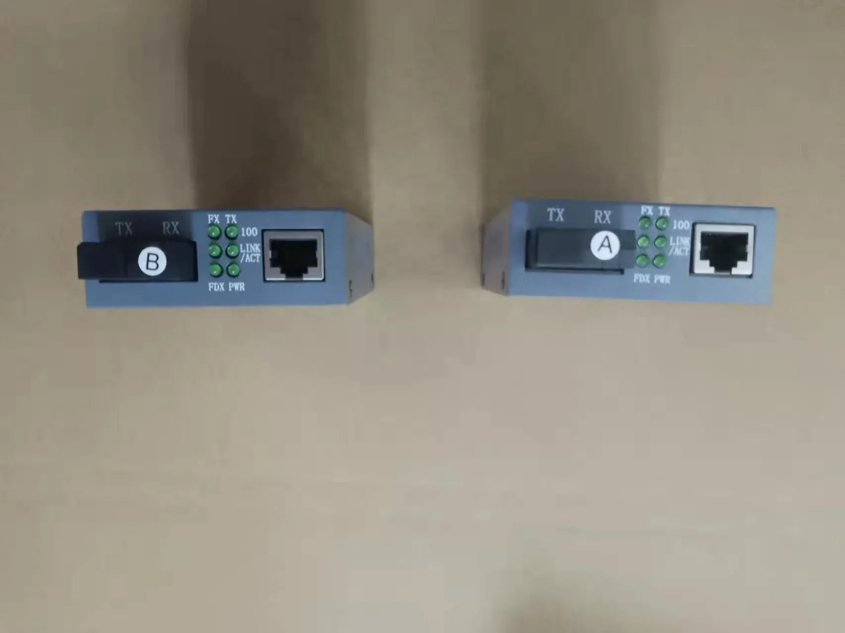 HTB-3100AB 25KM AB 10/100Mbps Fiber Optical Media Converter Single Mode Single Fiber SC Po