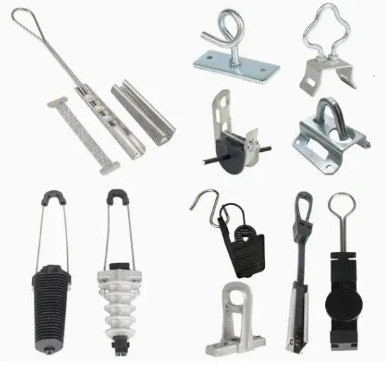 Ftth Cable Metal Bracket  Galvanized Fiber Cable  Draw Hook Post Bracket for Fiber Optic D