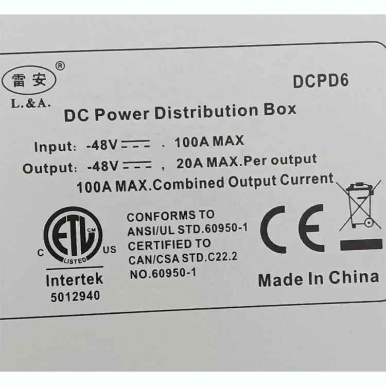 DCPD6 DCPD7 DCPD10B DCPD10D DCPD10C DC Power Distribution Box