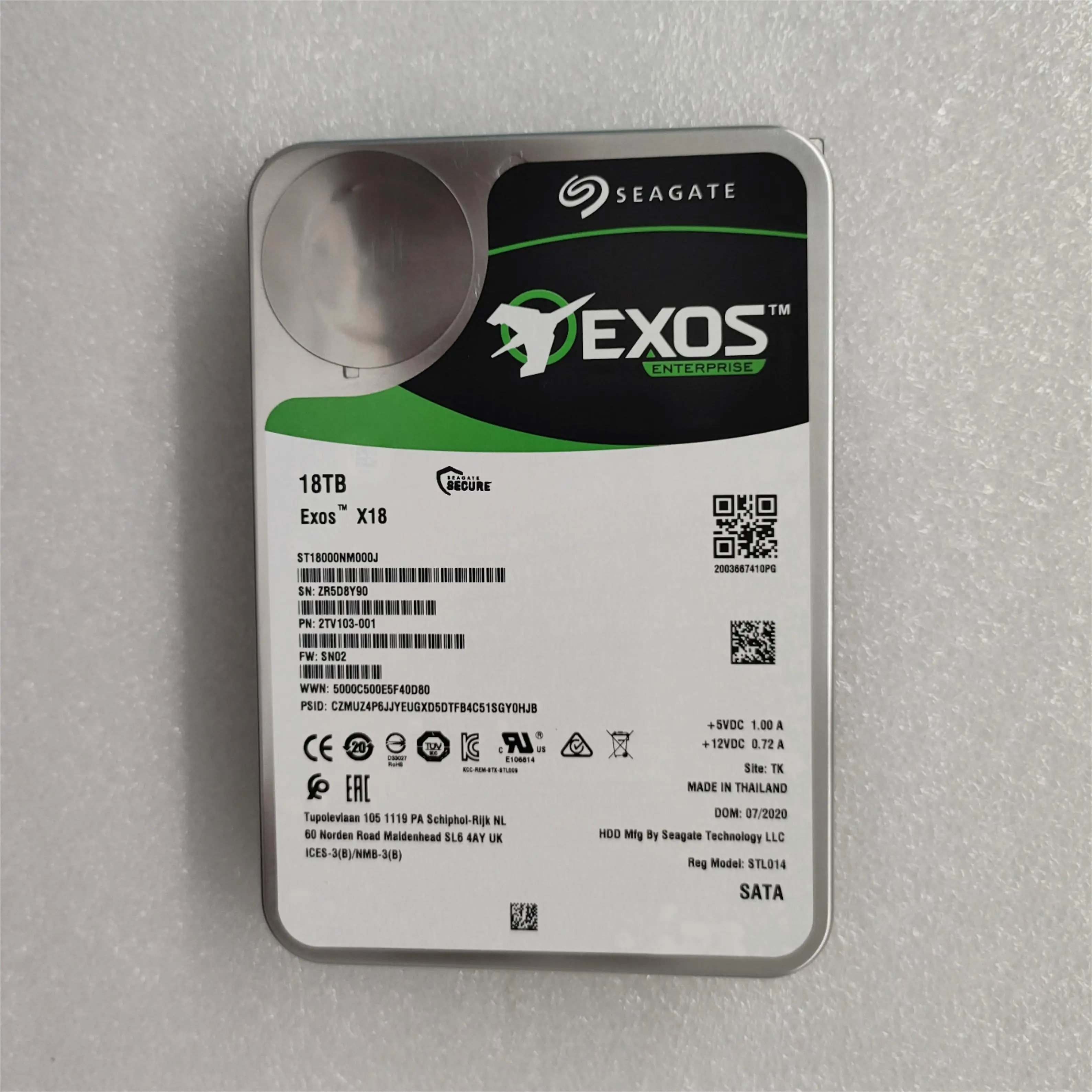 Hard Drive for Server Hdd ST18000NM000J 18TB SATA 7.2k 6G 3.5 HDD 2