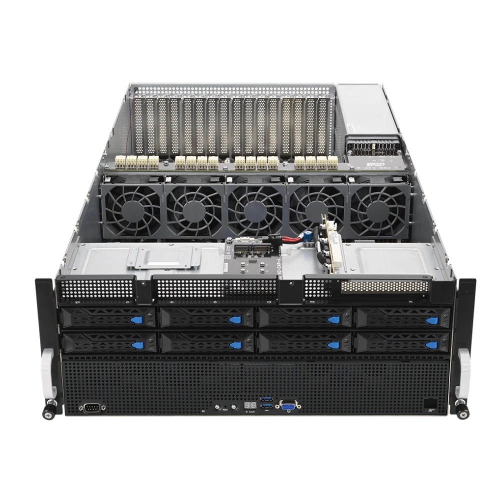Stock Used ESC8000A-E11 with AMD EPYC Processor 4U Dual-socket GPU Server Featuring Eight Dual-slot GPUs 6