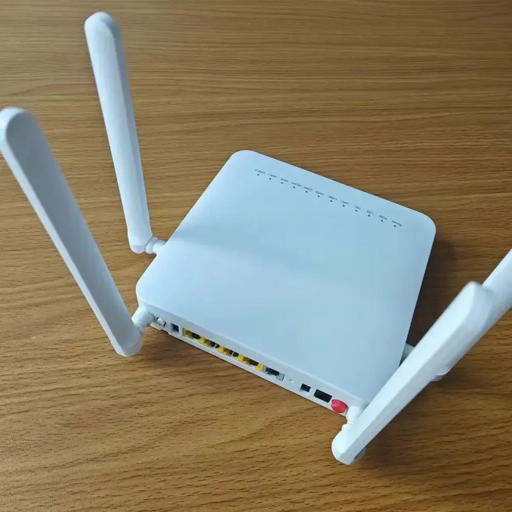 F680 Fiber Optic Equipment with 4GE+1TEL+2USB+WIFI+2.4G+5G 4 Antennas 2.4G+5G WiFi-boxintelecom