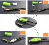 Factory Supply Fiber Optic Wall Connector Parts Kit Patch Cord Assembly SC/LC/FC/ST/MPO Co
