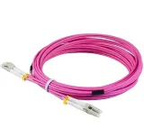 Surfibre/OEM OM4 LC to LC Fiber Patch Cord 1M Duplex Multimode LSZH Optical Jumper Cable f