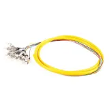 Carrier-Grade Fc Single-Mode 12-Core Bundled Pigtail Flange Plate Fiber Optic Cable for FT