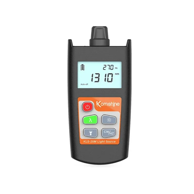 KomShine  KLS-25M Optic Fiber Light Source Handheld OLS Fiber Power Meter Visual Light Sou