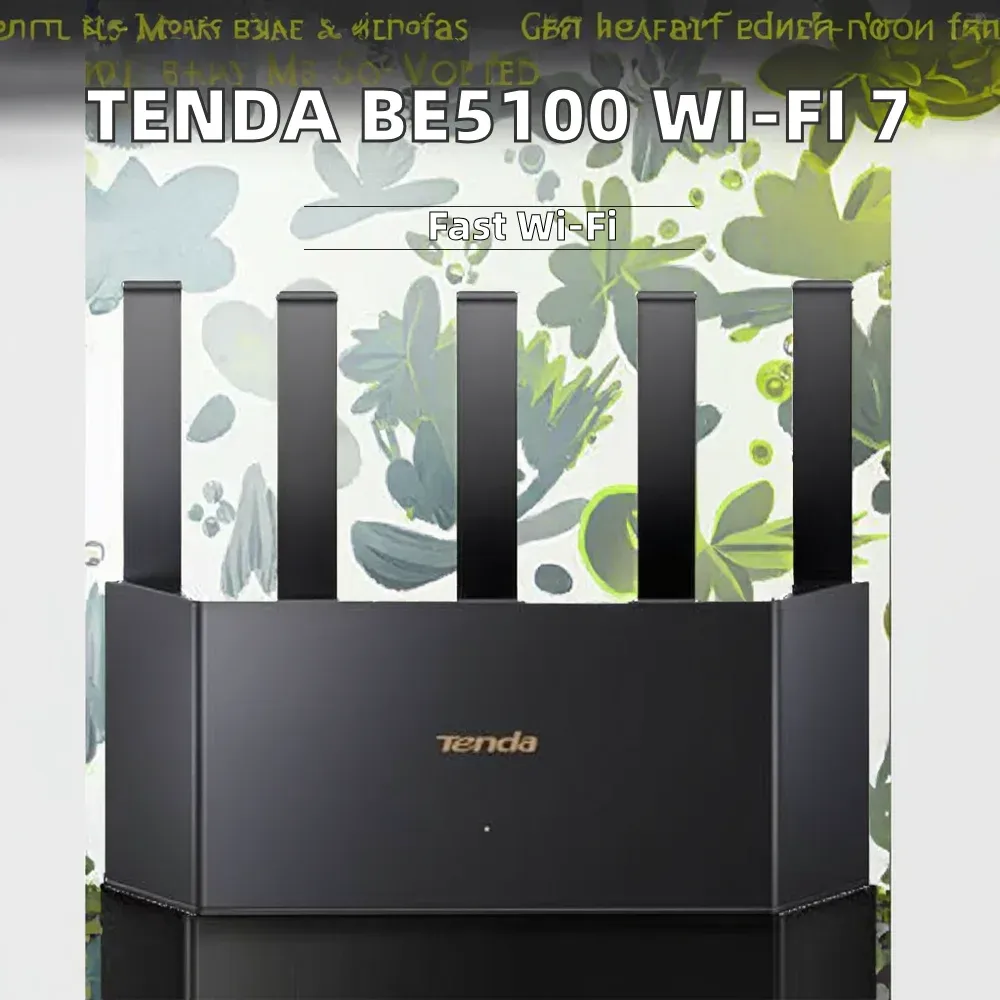 Tenda BE5100 4323Mbps Dual Band Wi-Fi 7 Home Router (RE6L Pro) 1x2.5G + 3x1G Ports New Easy Setup Security Parental Controls-boxintelecom