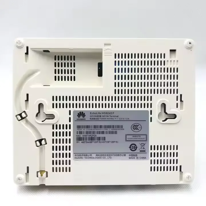 Huawii Original HG8240F/HG8342R ONT Terminal 4 FE+2POTS FTTH Fiber Optic Network Equipment XPON GPON ONT Used PON WIFI-boxintelecom