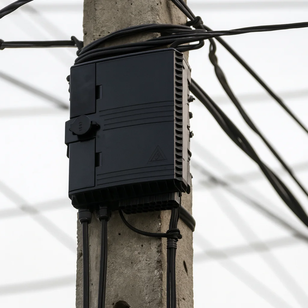 New Outdoor Wall-Mounted 8 Core Fiber Optic Distribution Box IP65 Waterproof OEM SUROTB-02