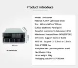 GPU 5U case Rackmount 8 Graphic 12*2.5inch or 3.5inch HDD ChatGPT AI Training Platform Cha