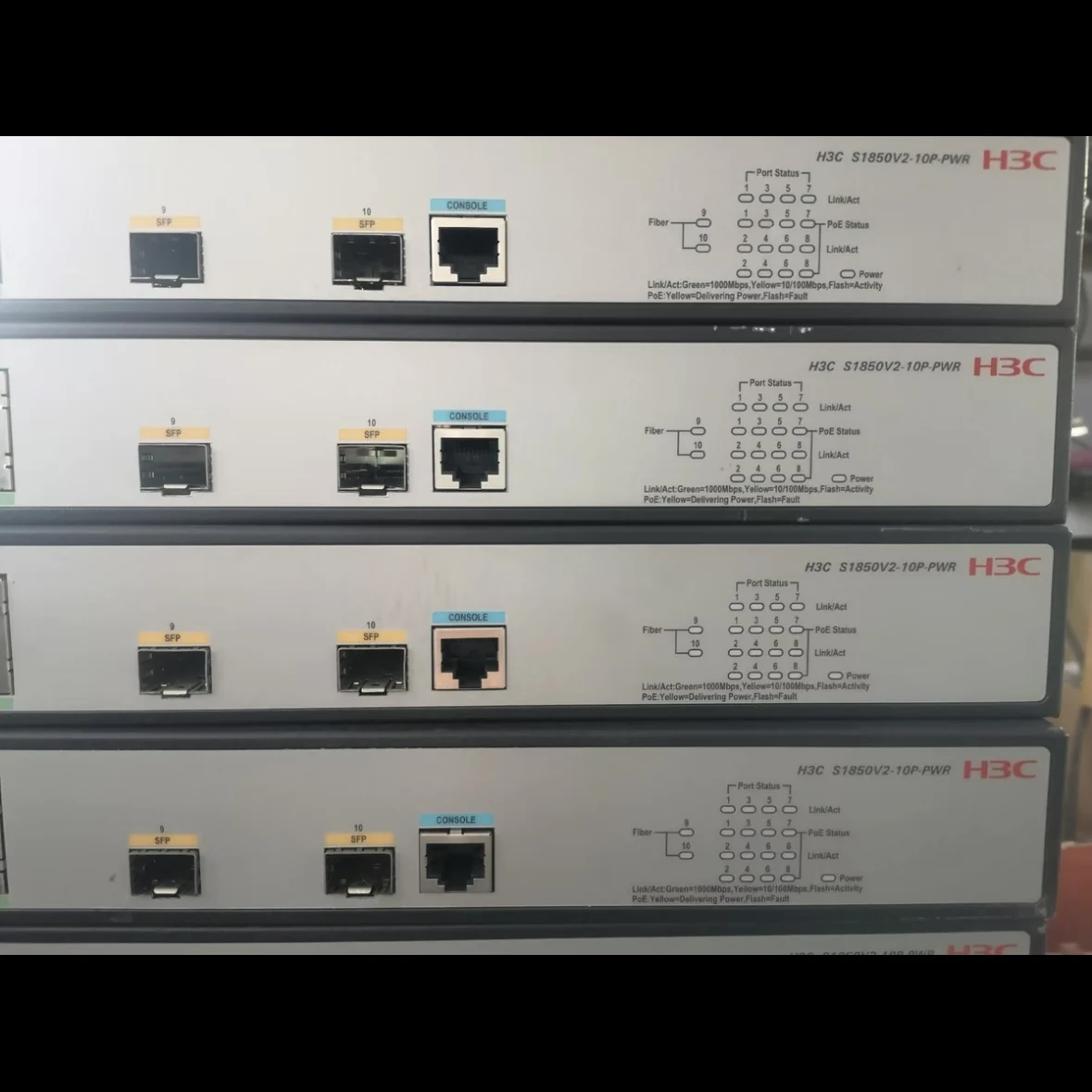 High Quality H3C SMB-S5008PV5-EI Full Gigabit 8-port Network Switch + 2 Optical Port WEB Management Instead of PV3-boxintelecom