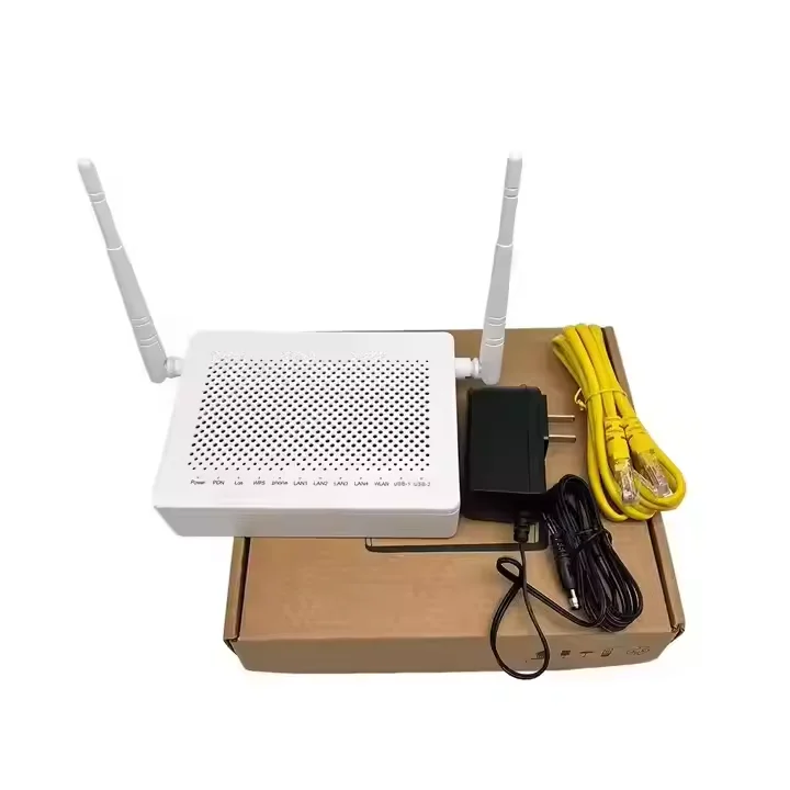 5G Dual Band 5db AC Wifi ONU GPON 4GE+1Tel.+2.4G 5G F673AV9 ONT with USB Interface Fiber Optic Modem Equipment-boxintelecom