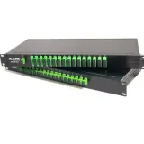 1x2 1x4 1x16 1x32 1x64 Fiber Optic Cable PLC Splitter 1U 19\" Rack Mount SC/APC Singlemode