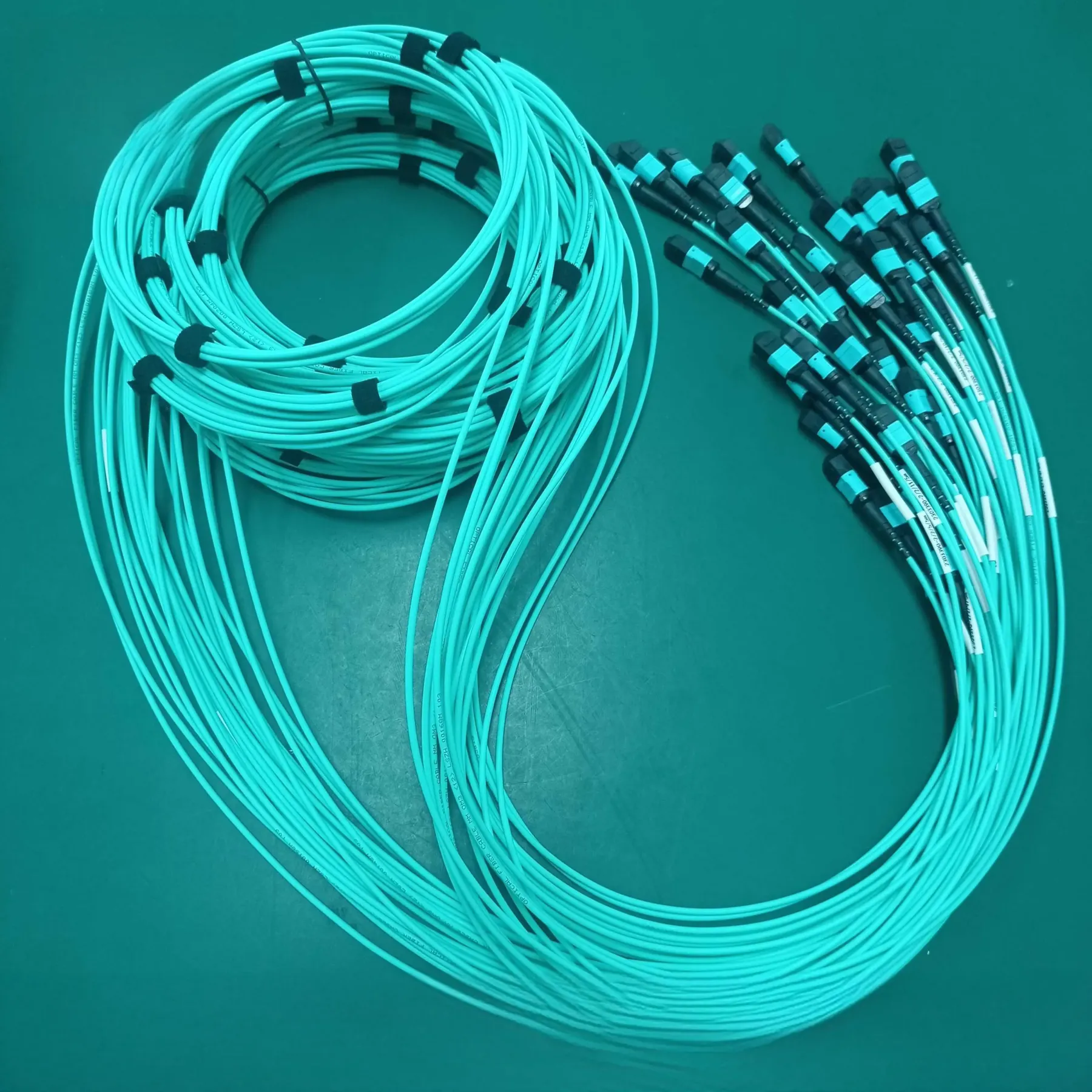 MPO/MTP Fiber Patch Cord 12/24 Core| Low Loss OM3/OM4/OS2 Trunk Cable| MPO to LC/SC Breakout