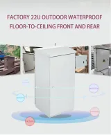 22U Outdoor Electronics Instrument Enclosure Factory-Produced IP55 Stainless Steel Galvani