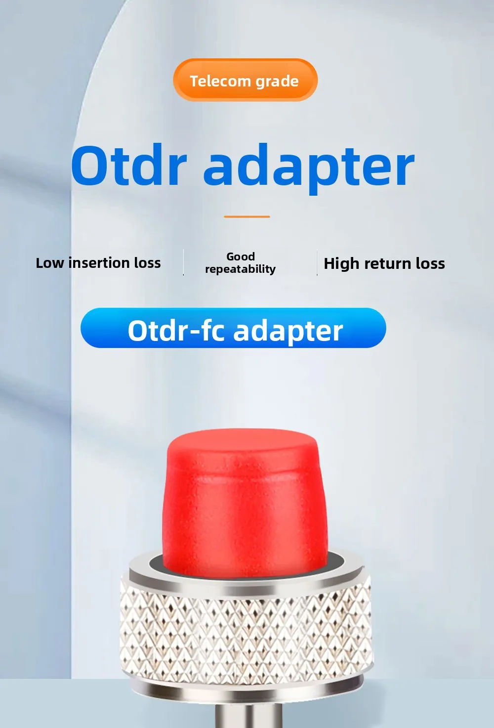 OTDR Fiber Optic Adapter FC Head Port Adapter Optical Time Domain Reflectometer Converter for FTTH Network IP