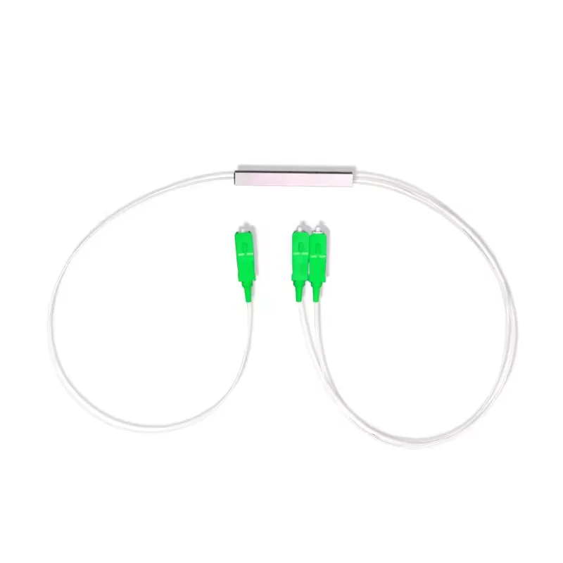 0.9mm PLC Splitter 1x2 2 Way Fiber Optic Splitter with SC APC Connector-boxintelecom