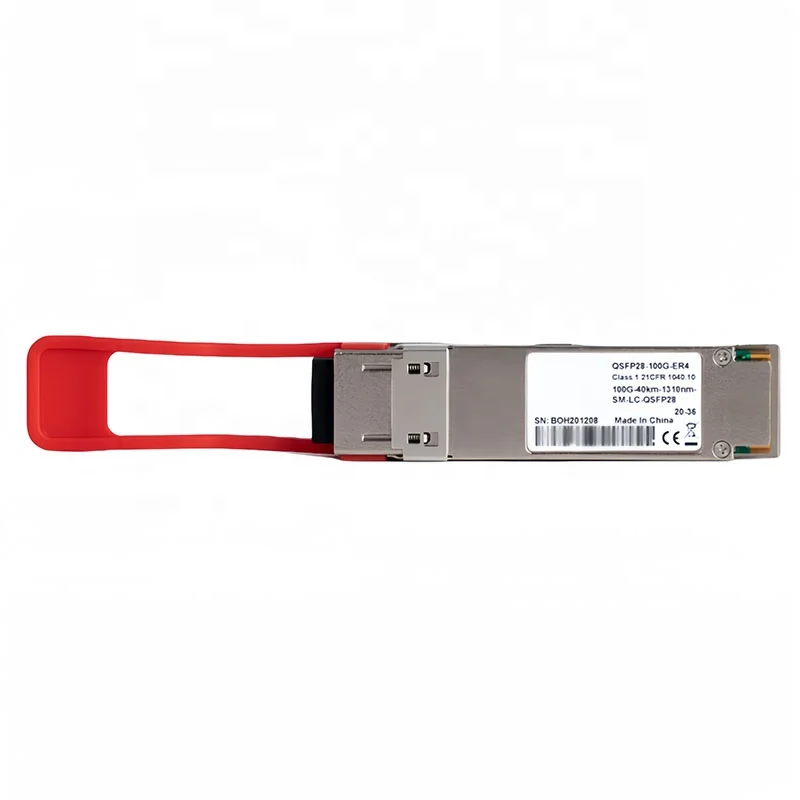 Manufacturer 02313HLU 1310nm 40km SMF LC DDM DOM Single Mode Wide Compatible 100G QSFP-100G-ER4 100G QSFP28 ER4 4WDM 4G Wi-Fi-boxintelecom