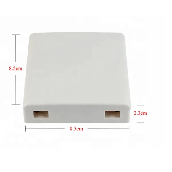 QD-APT Socket Fiber Ftth Box 2 Ports Desktop Wall Socket Terminal ABS Fiber Optic Junction