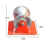 Fiber Optic Pulling Equipment Durable Aluminum Nylon Cable Rollers for Efficient Wire Guid