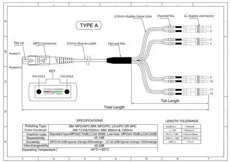 LC OM3/OM4 8/12/24F G657A1 MPO/MTP Fiber Optic Patch Cord MPO-LC/UPC MPO-FC Data Center Cables-boxintelecom