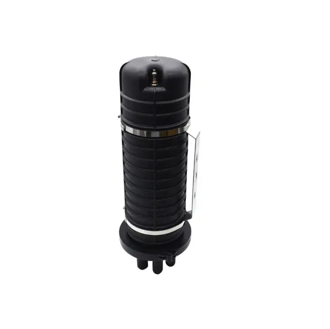 FTTH 96 Core Dome Fiber Optic Splice Box, Wall Hung Cable Joint Closure with 1 in 4 Out Ports