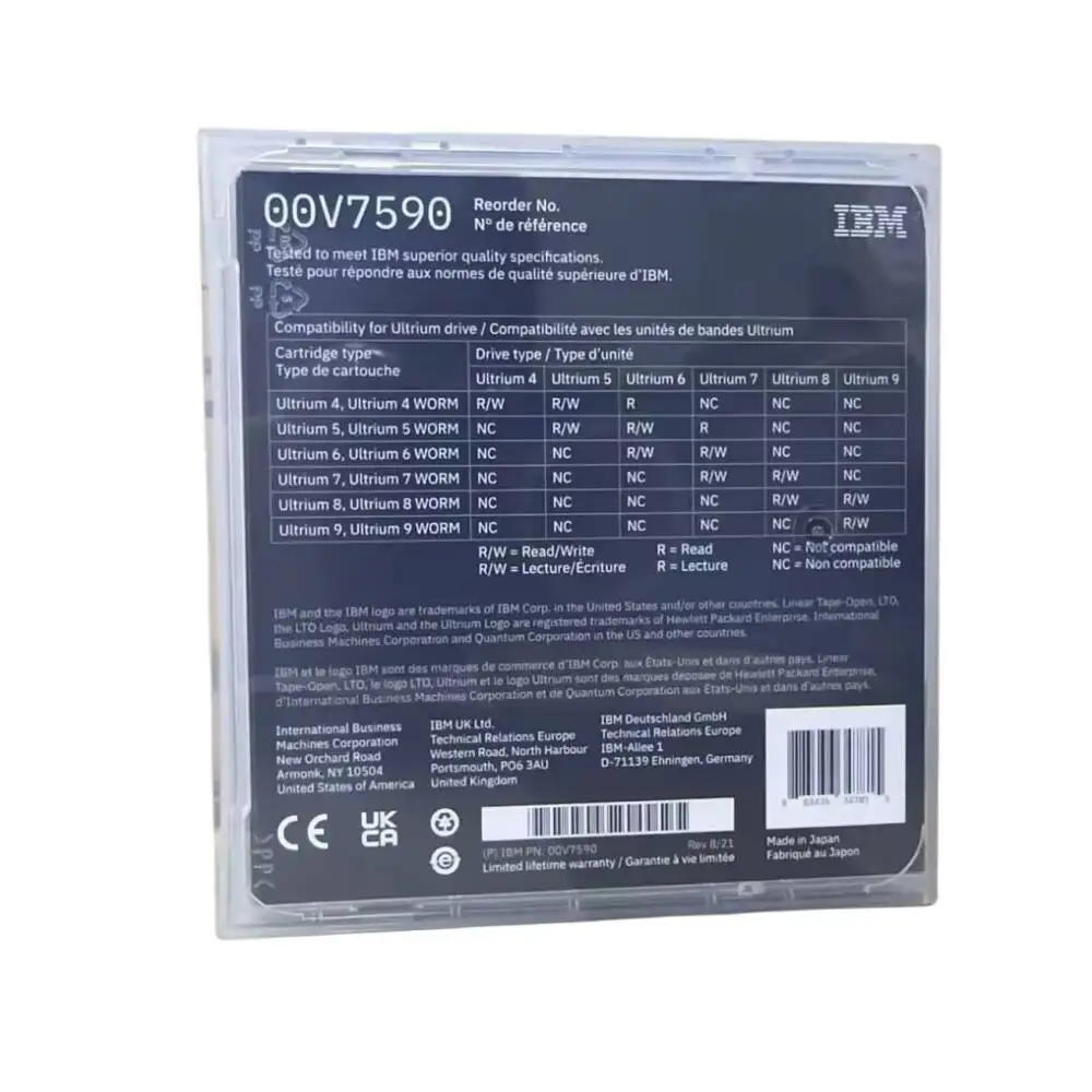 IBM LTO-6 Ultrium Tape Media Native Compressed Capacity LTO6 Data Cartridge 00V7590 38L730