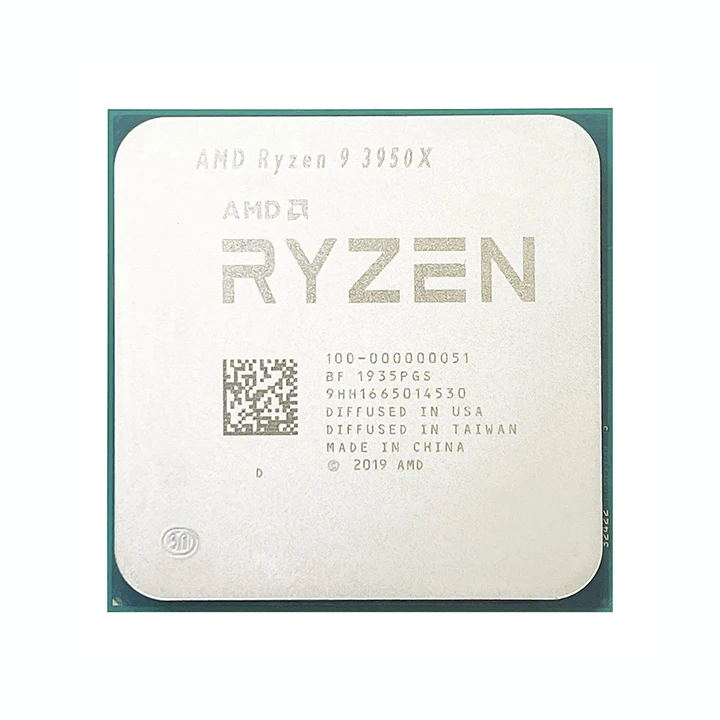 AMD R Yzen 9 for AM4 CPU R9 3950X 3.5 GHz 16-Core 32-Thread Processor 7NM L3=64M 100-000000051 Desktop-boxintelecom
