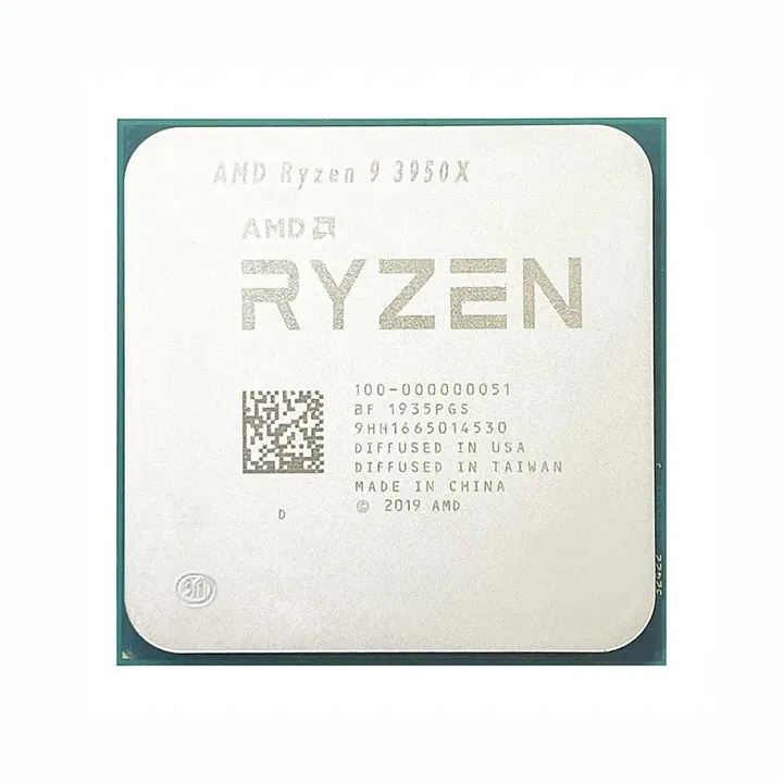AMD R Yzen 9 for AM4 CPU R9 3950X 3.5 GHz 16-Core 32-Thread Processor 7NM L3=64M 100-000000051 Desktop-boxintelecom