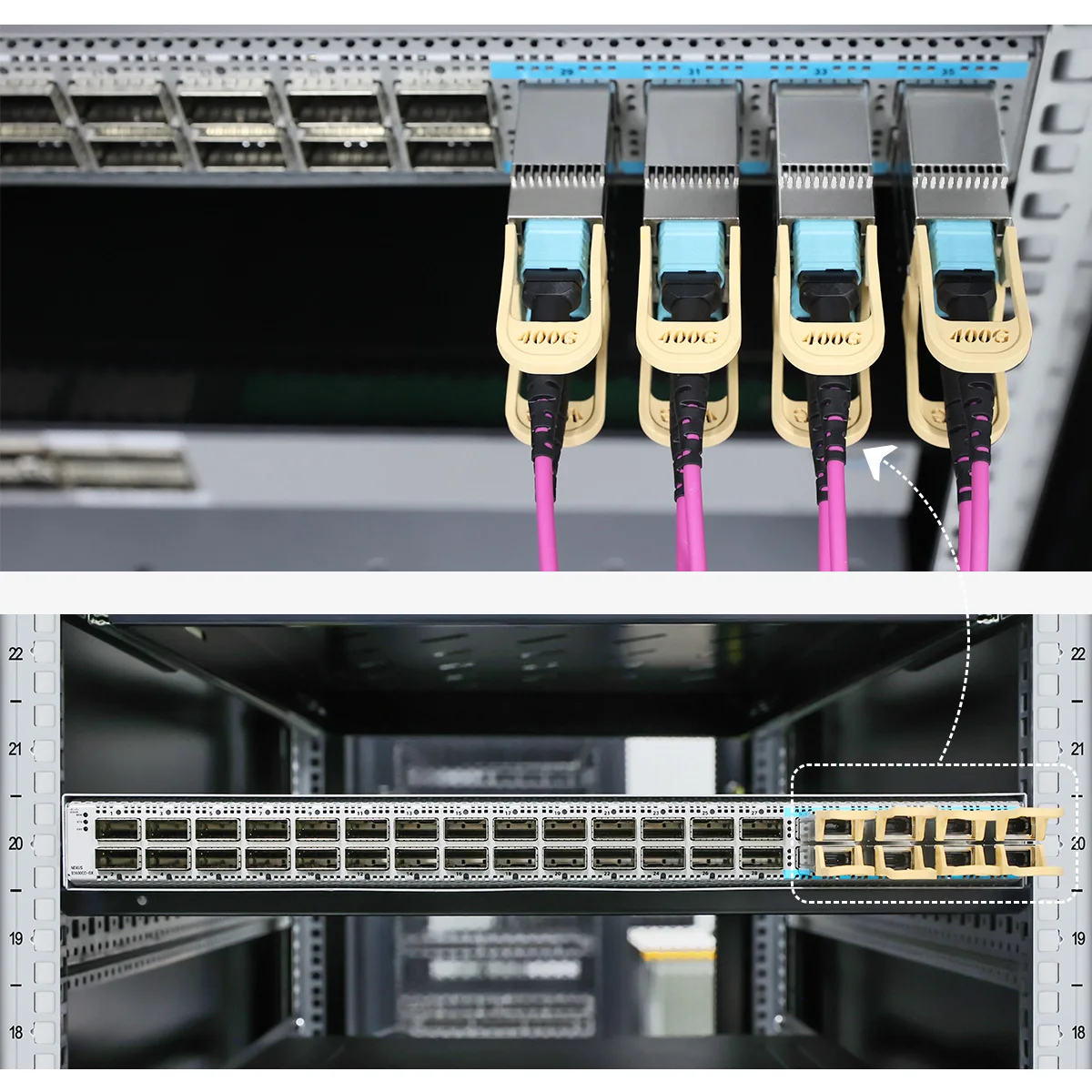 400G QSFP-DD LR4 Optical Transceiver Module 10km SMF Duplex LC for Data Center and FTTH 1 