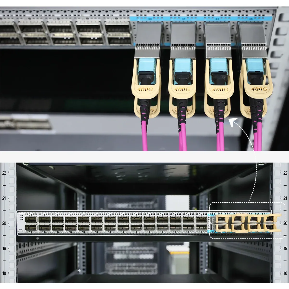 400G QSFP-DD LR4 Optical Transceiver Module 10km SMF Duplex LC for Data Center and FTTH 1 