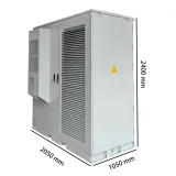 Outdoor Integrated IP55 Network Cabinet Double-Compartment Stainless Steel Aluminum Galvan