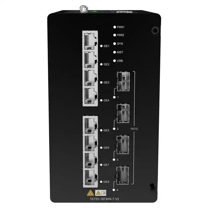 S5735I-H8T4S2XN-V2 8*10/100/1000BASE-T Ports, 4*GE SFP support HSR ,2*10GE SFP+ Ports Network Switch-boxintelecom