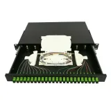 ZG TECH 1U 96-Core Optical Fiber Terminal Box G657A1 Fiber 1310/1550nm Wavelength ABS Mate