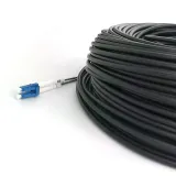Black 2 Core SM 4.8mm Diameter 9/125um G657A2 LSZH Fiber Optical Armed Outdoor Cable with 