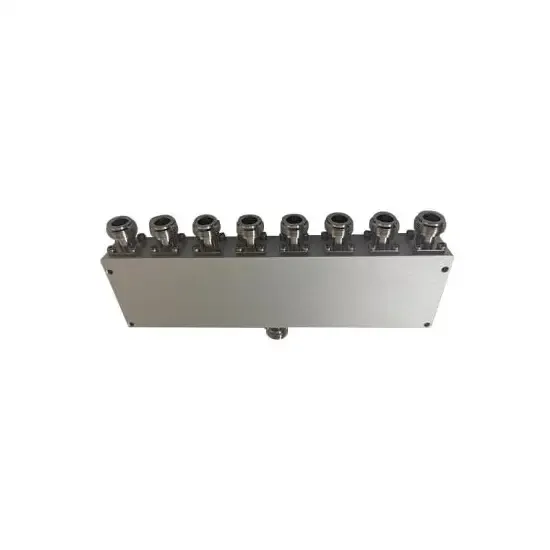 Factory Wholesale VHF UHF 88-108MHz 8 Way Power Splitter with N Female Connector Used for 