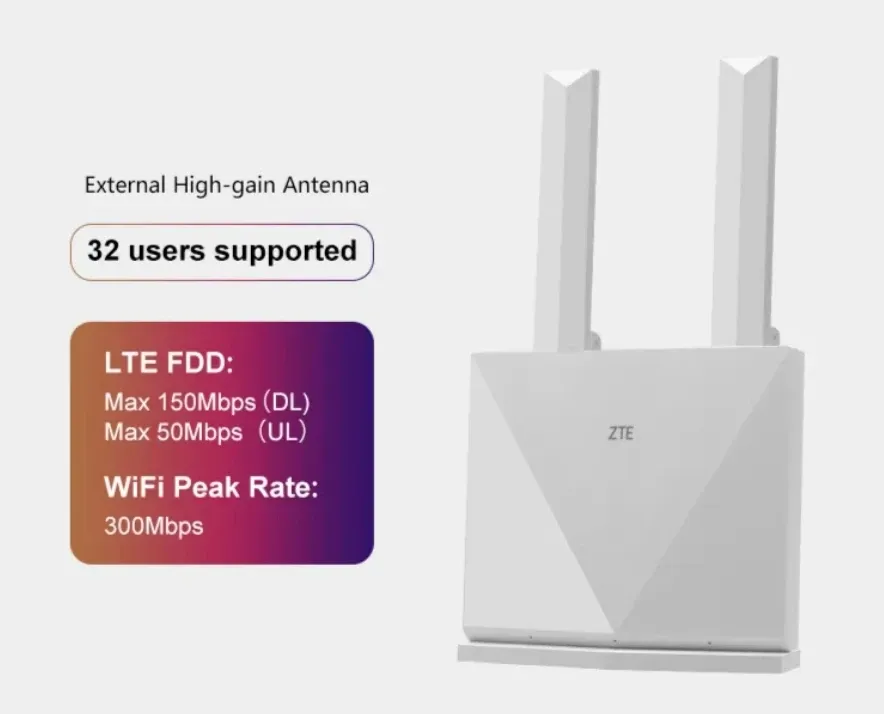 ZTE K10 4G LTE Cat4 Mobile WiFi Router Battery 4G Wireless WiFi Router With Sim Card Slot 