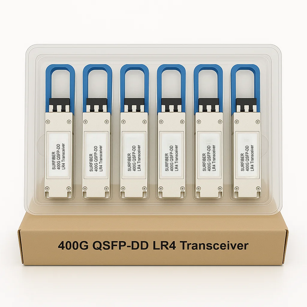 400G QSFP-DD LR4 Optical Transceiver Module 10km SMF Duplex LC for Data Center and FTTH 1 