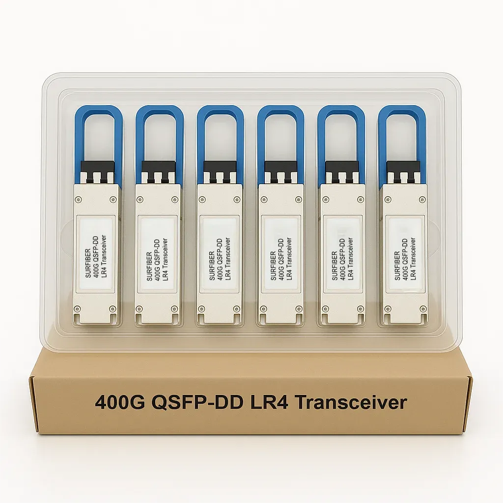 400G QSFP-DD LR4 Optical Transceiver Module 10km SMF Duplex LC for Data Center and FTTH 1 